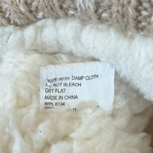 🔥Muk Luks | Women’s tan heather faux sherpa lined Essentials Knit Boots, size 9 - Picture 5 of 16